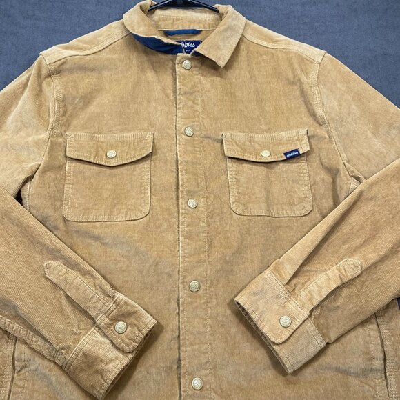Chubbies Mens Corduroy Button-Up Jacket Beige Size Large - Picture 7 of 14